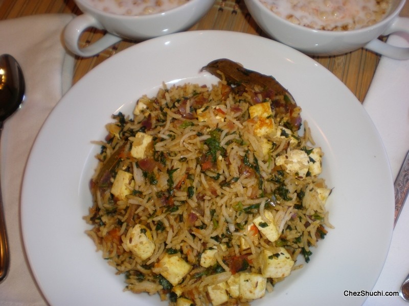 Methi Paneer Pulav